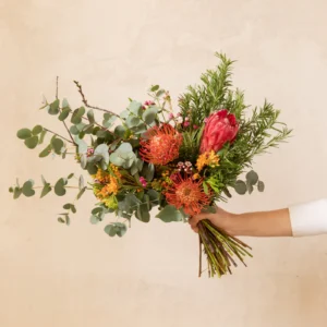 Ramo duotono naranja y fucsia. Flores bonitas y raras